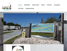 Tablet Screenshot of lanierscampground.com